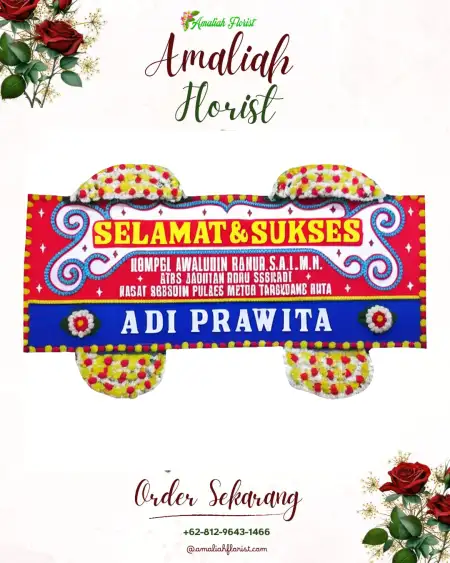 Papan Bunga Ucapan Selamat Obaa