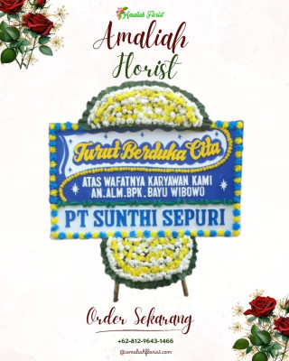 Papan Bunga Duka di Obaa