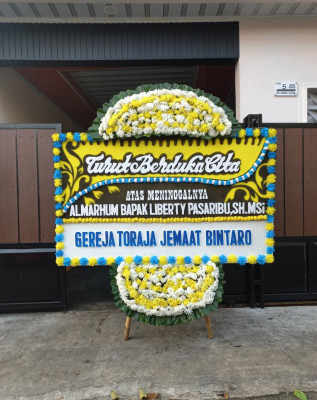 Papan Bunga Duka di Obaa