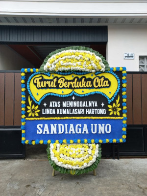 Papan Bunga Duka di Obaa